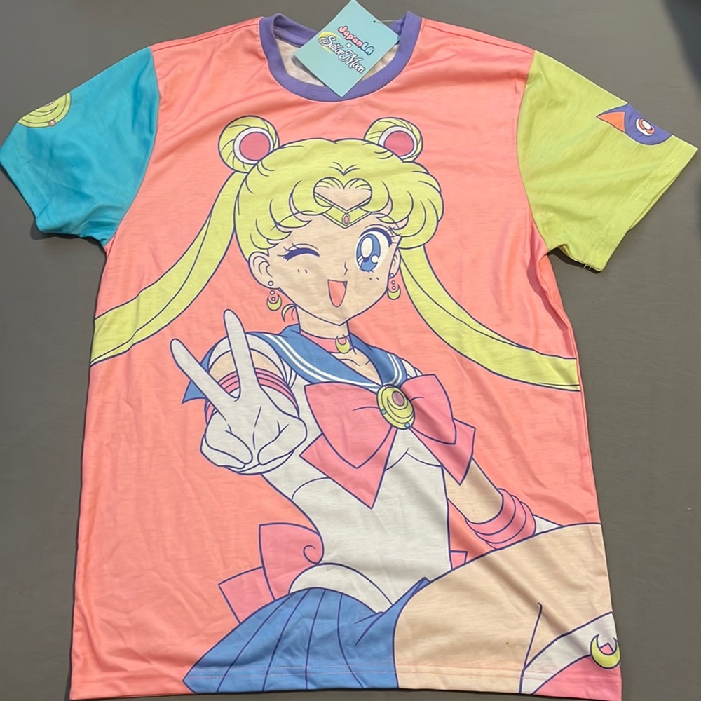 JapanLA Sailor Moon collab Pretty Guardian Colorblock Tee